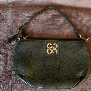 Coach Black Leather Wristlet
